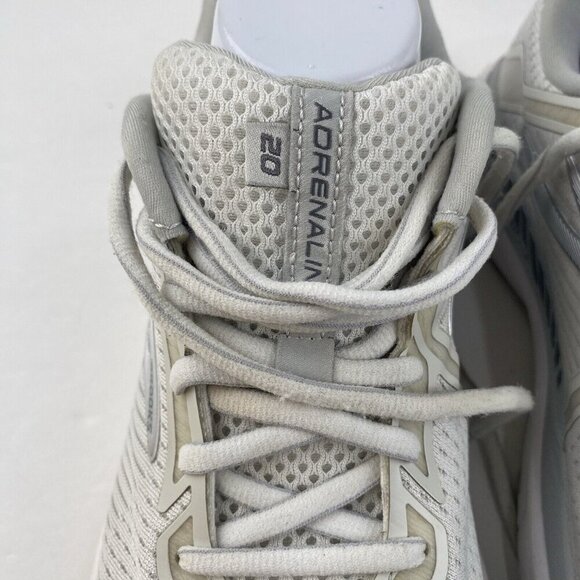 Brooks Womens Adrenaline GTS 20 1202961B153 White Running Shoes Size 10.5 Wide - Picture 12 of 16
